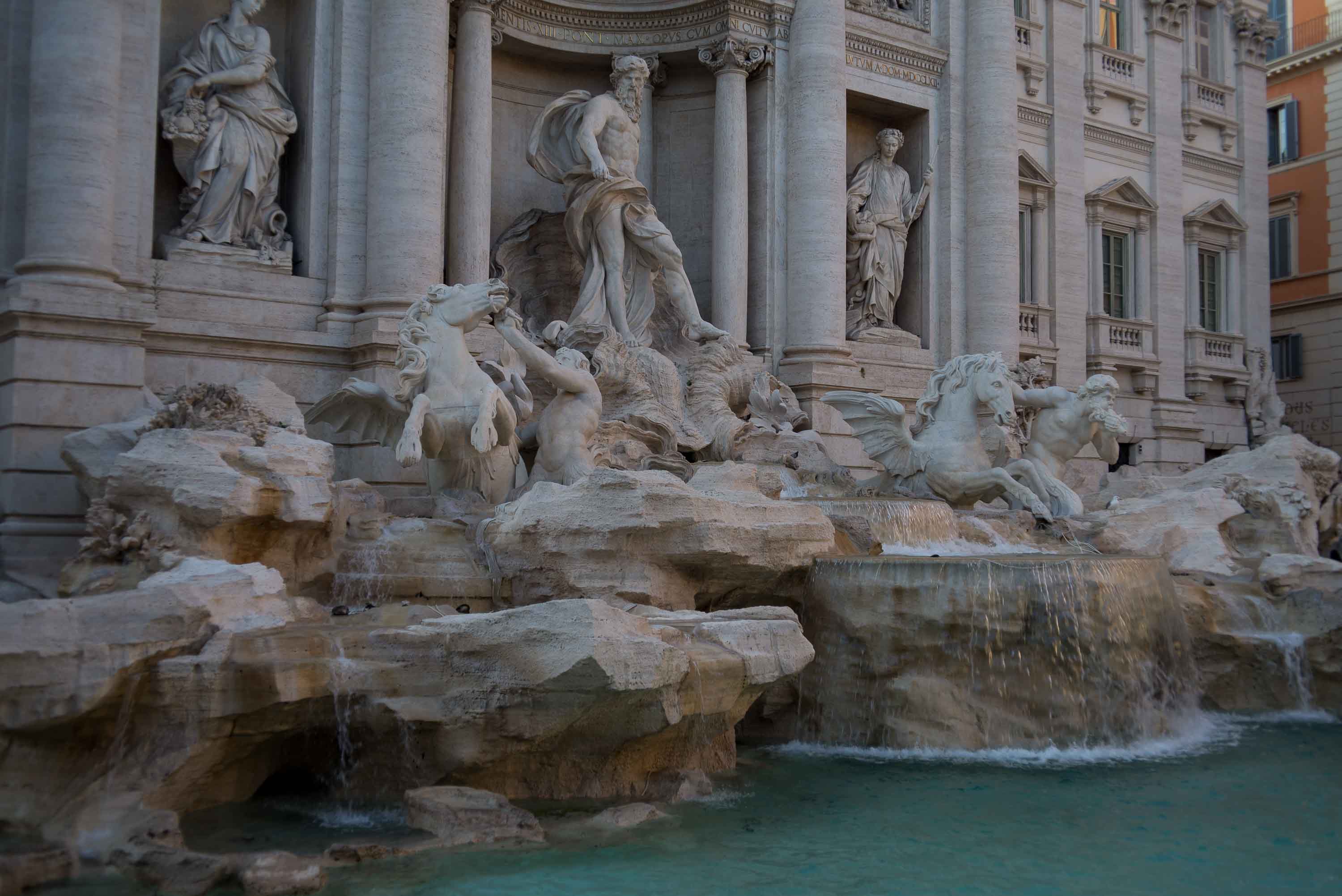La Fontana di Trevi.